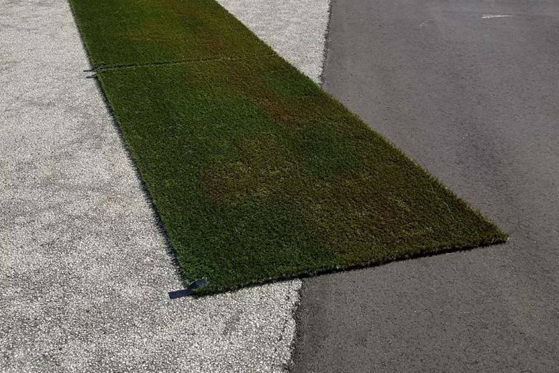 Photo of fake grass.